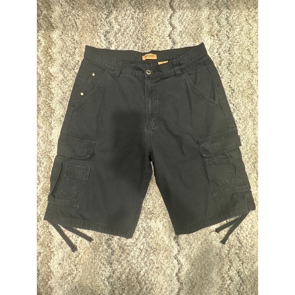 Members Property Y2K Black Baggy Cargo Jean Shorts Men’s Size 38
